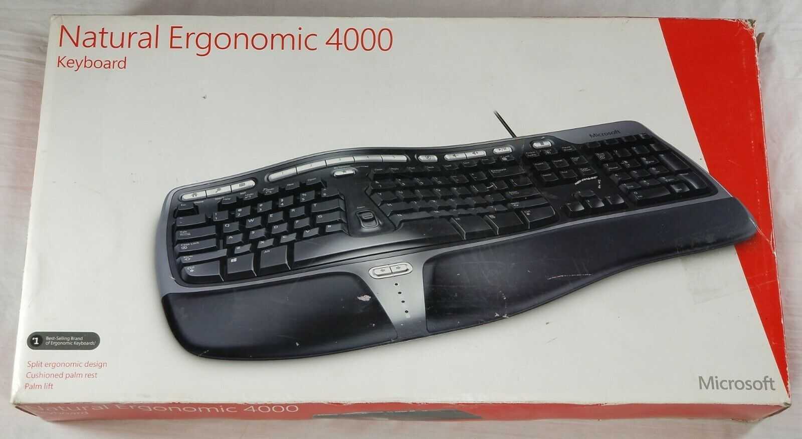 Клавиатура microsoft natural ergonomic keyboard 4000 black usb купить от 2960 руб в екатеринбурге, сравнить цены, отзывы, видео обзоры