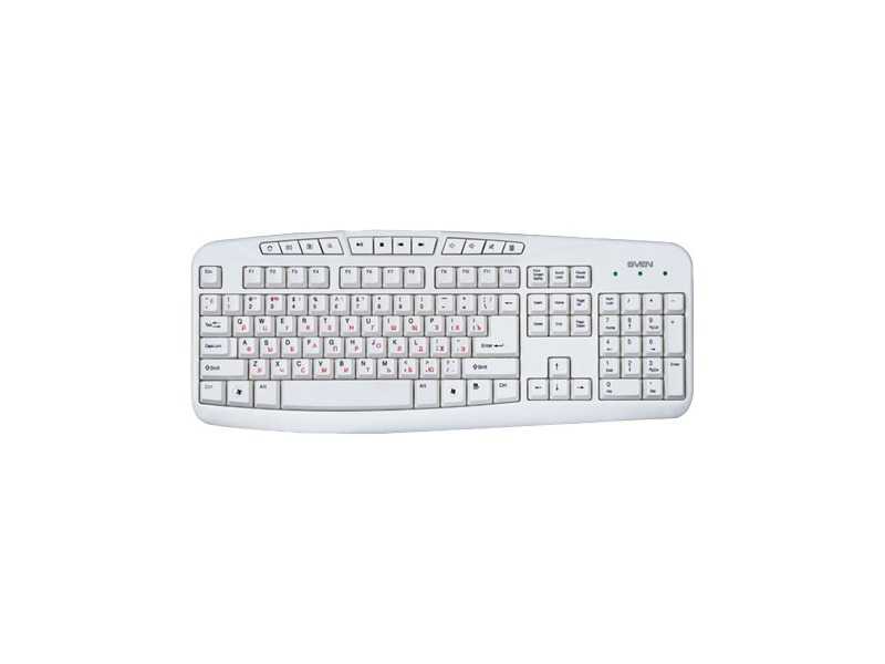 Клавиатура sven white usb comfort 3050