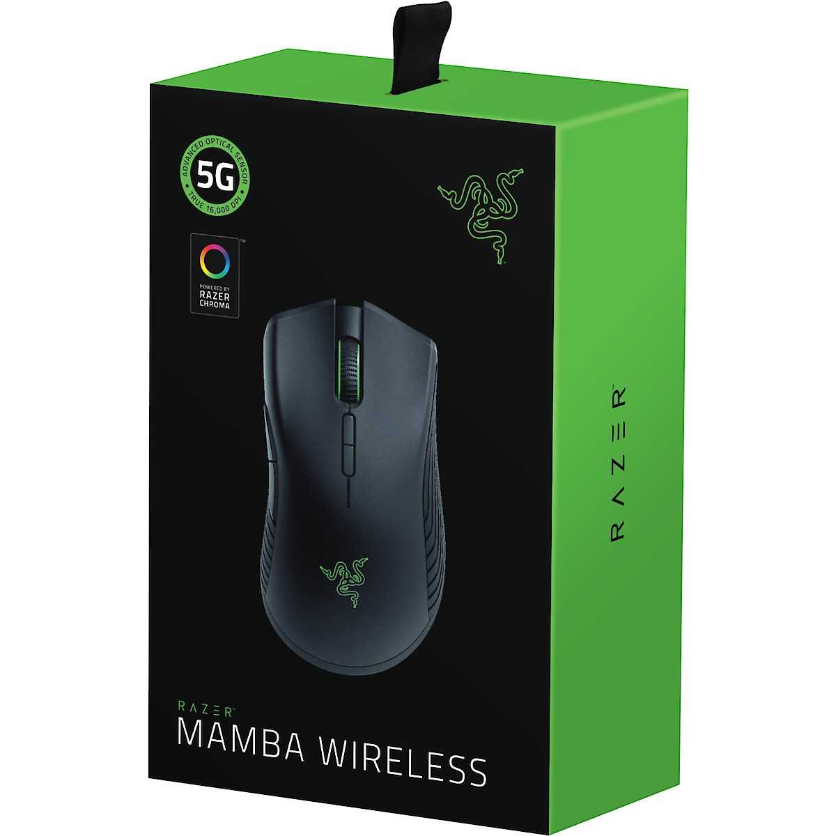 Razer mamba wireless laser gaming mouse black usb
