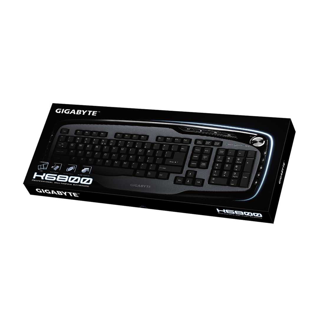 Gigabyte gk-k6800 usb (черный) - купить , скидки, цена, отзывы, обзор, характеристики - клавиатуры