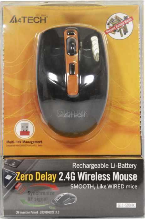 Беспроводная мышь a4tech wireless optical mouse g11-590fx blue