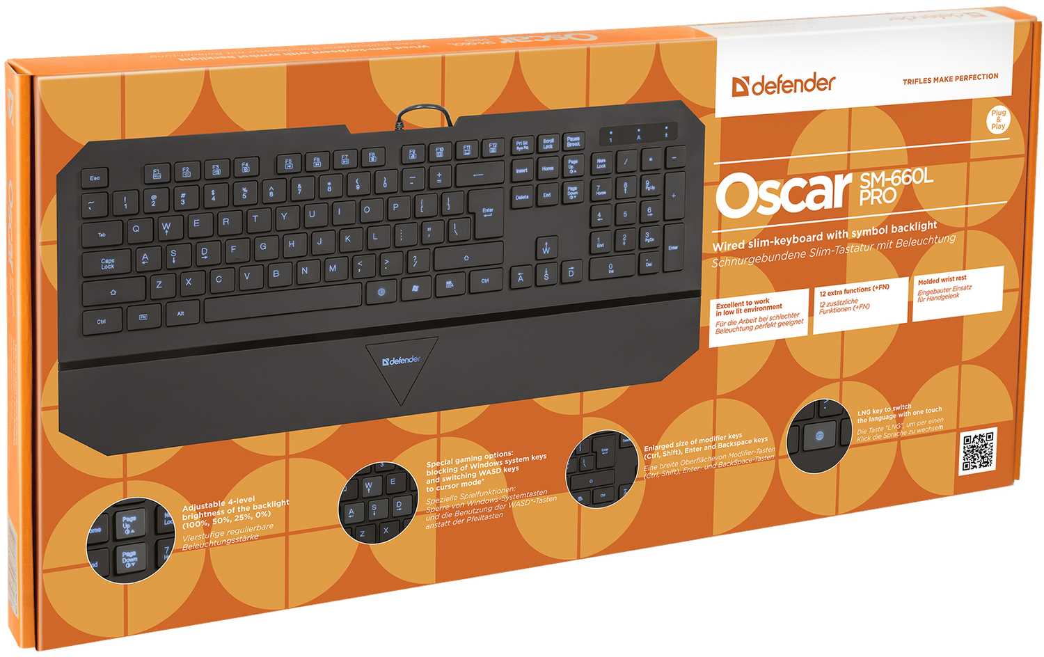 Клавиатура defender oscar 600 black usb (черный) (45602) купить от 670 руб в перми, сравнить цены, отзывы, видео обзоры и характеристики