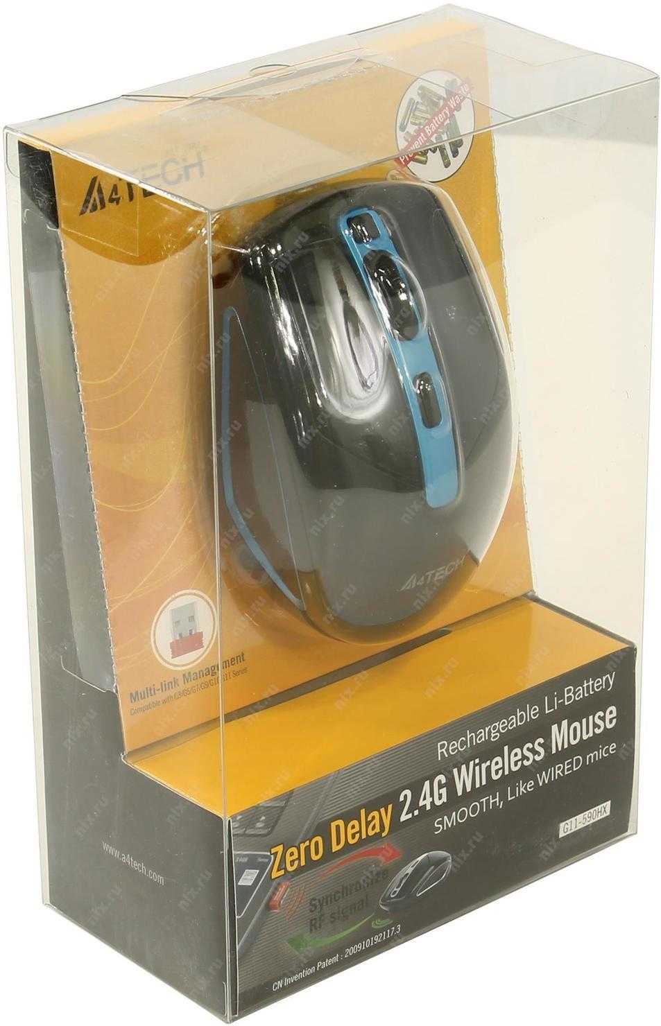 Беспроводная мышь a4tech wireless optical mouse g11-590hx black — купить, цена и характеристики, отзывы