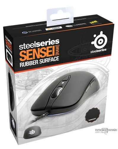 Steelseries sensei [raw] usb (черный глянец) - купить , скидки, цена, отзывы, обзор, характеристики - мыши