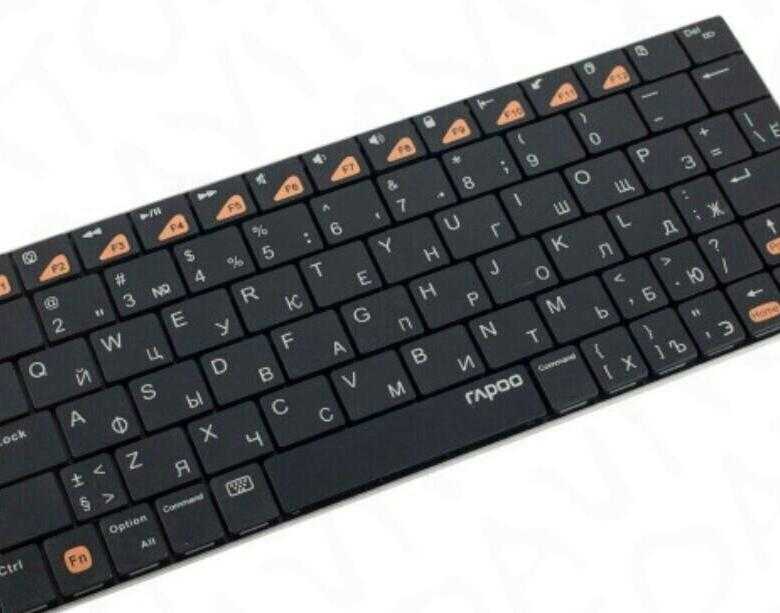 Клавиатура мышь комплект Rapoo E6300 Black Bluetooth - подробные характеристики обзоры видео фото Цены в интернет-магазинах где можно купить клавиатуру мышь комплект Rapoo E6300 Black Bluetooth