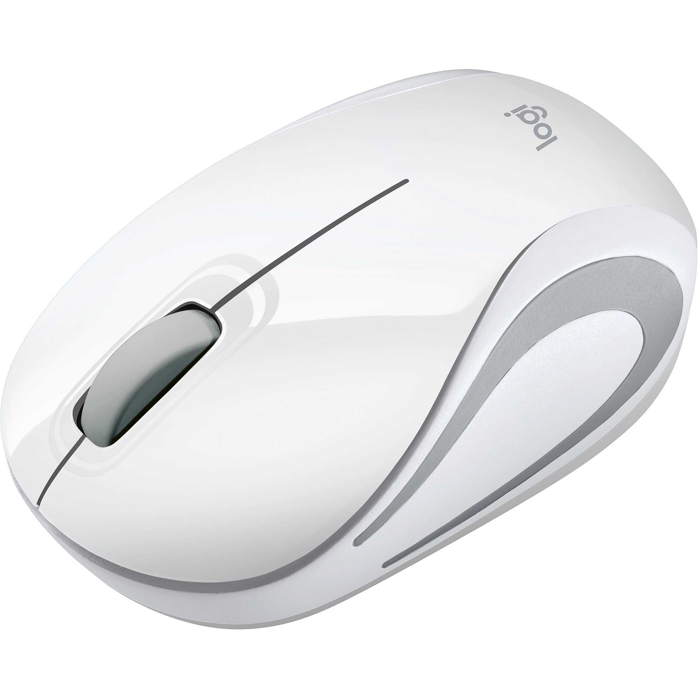 Logitech wireless mini mouse m187 white-silver usb