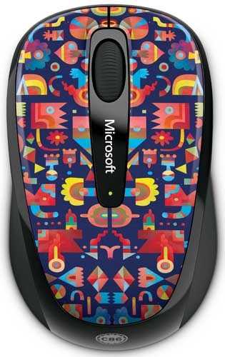 Microsoft wireless mobile mouse 3500 artist edition matt lyon usb (цветная) - купить , скидки, цена, отзывы, обзор, характеристики - мыши