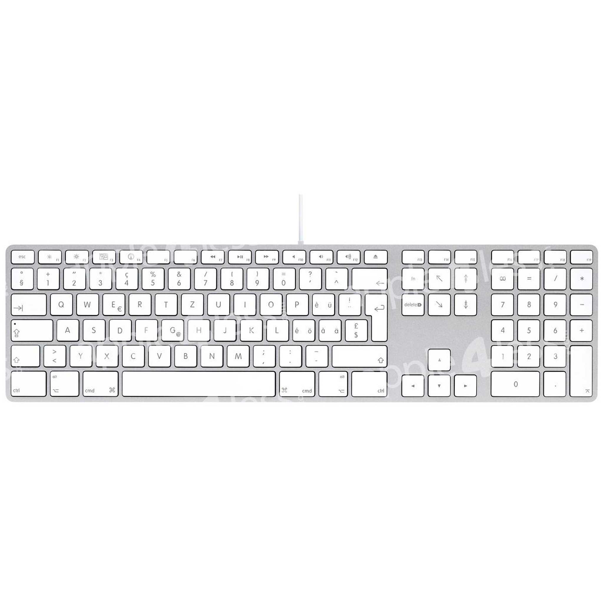 Apple mb110ru/b wired keyboard white usb (белый) - купить , скидки, цена, отзывы, обзор, характеристики - клавиатуры