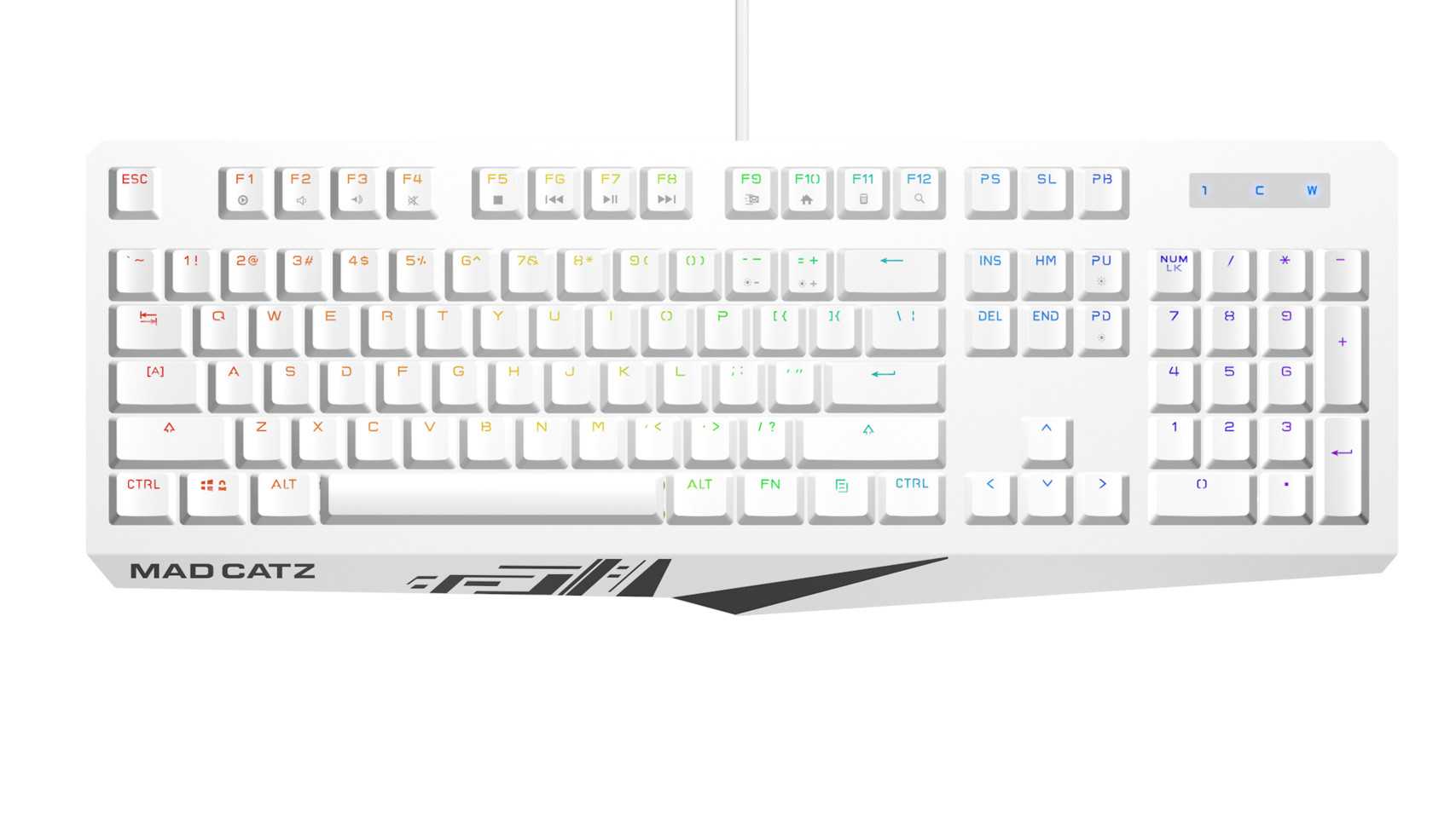 Клавиатура mad catz s.t.r.i.k.e. 3 gaming keyboard white - купить | цены | обзоры и тесты | отзывы | параметры и характеристики | инструкция