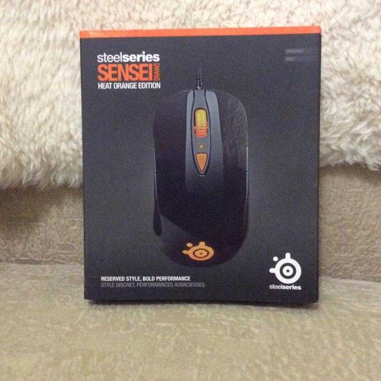 Игровая мышь steelseries sensei raw heat orange (62163)
