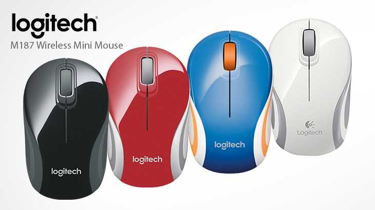 Logitech wireless mini mouse m187 usb (голубой-оранжевый) - купить , скидки, цена, отзывы, обзор, характеристики - мыши