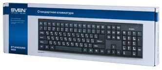 Клавиатура sven standard 303 black usb — купить в городе киров