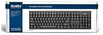 Клавиатура sven standard 303 black usb — купить в городе новосибирск