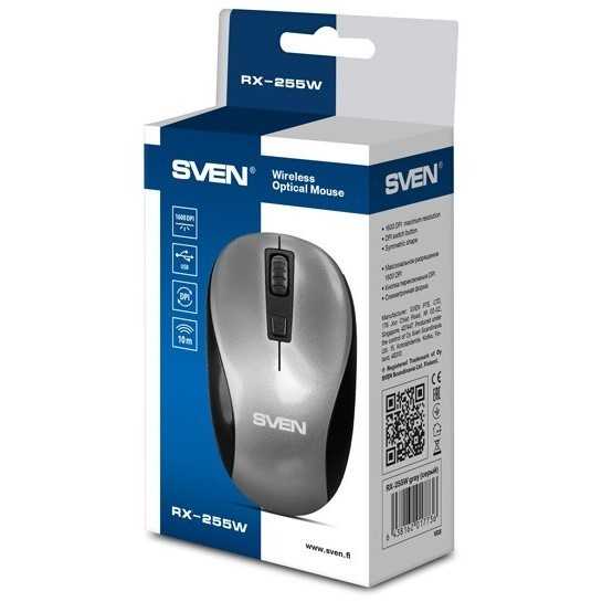 Беспроводная мышь sven wireless optical mouse rx-260w white usb 2.0
