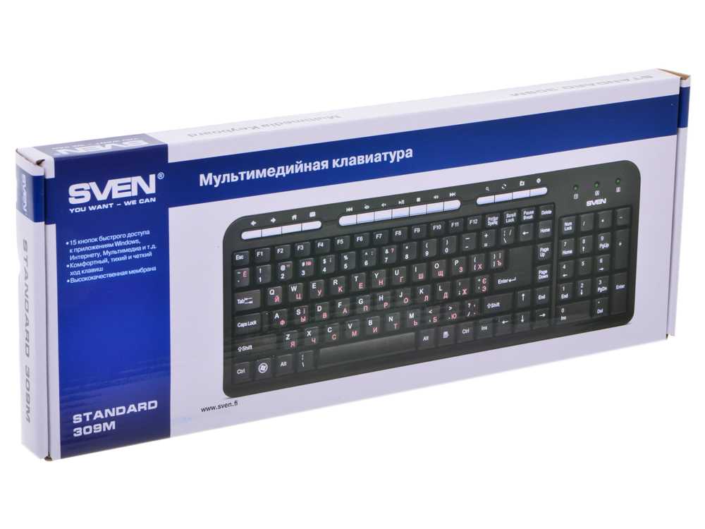 Клавиатура sven standard 309m