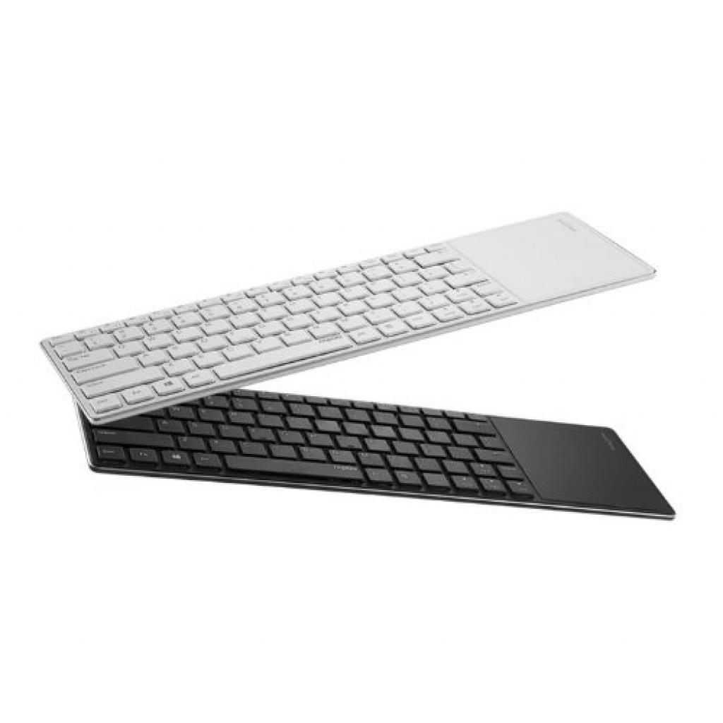 Rapoo e6700 bluetooth touch keyboard white-yellow bluetooth - купить , скидки, цена, отзывы, обзор, характеристики - клавиатуры