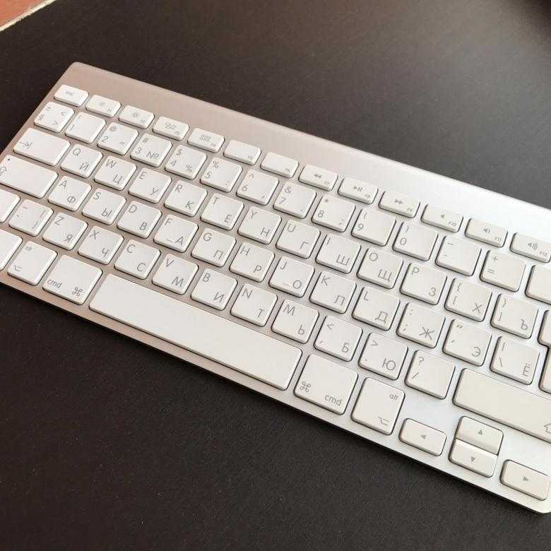 Клавиатура apple wireless keyboard mc184 white bluetooth