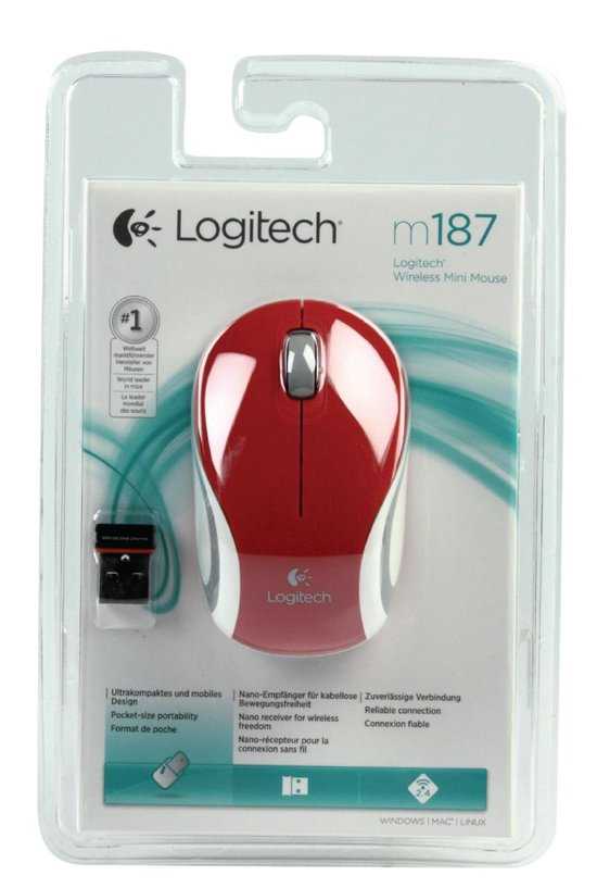 Logitech wireless mini mouse m187 red-white usb купить по акционной цене , отзывы и обзоры.