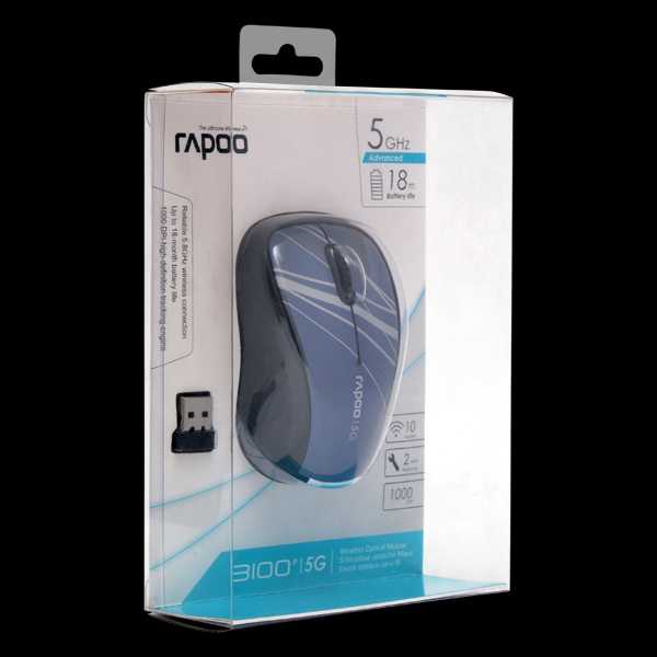 Rapoo wireless optical mouse 1070p red usb