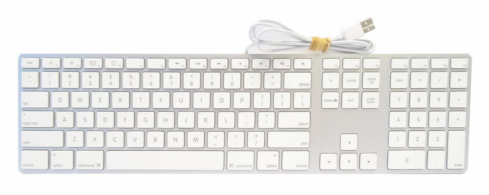 Клавиатура apple mb110 wired keyboard white usb [mb110rs(ru)/b] mb110rs/b (белый) (apple keyboard with numeric keypad) купить за 3990 руб в самаре, отзывы, видео обзоры и характеристики