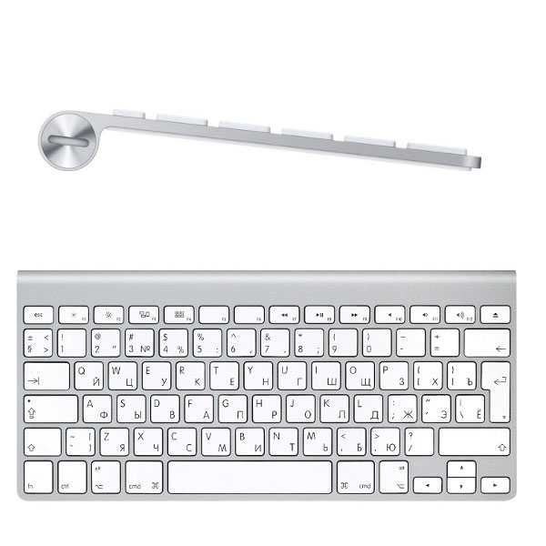 Клавиатура беспроводная apple wireless keyboard mc184 (серебристый) (mc184ru/b) купить от 3989 руб в екатеринбурге, сравнить цены, отзывы, видео обзоры и характеристики