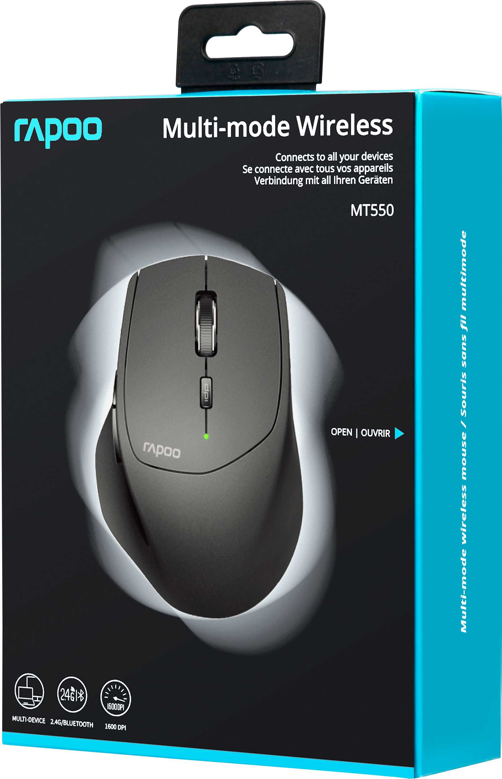 Мышь rapoo 3710p черный беспроводная laser (1000dpi) usb - купить , скидки, цена, отзывы, обзор, характеристики - комплекты клавиатур и мышей