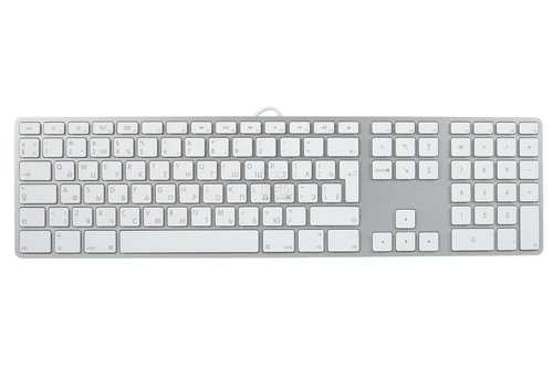 Клавиатура apple mb110 wired keyboard white usb [mb110rs(ru)/b] mb110rs/b (белый) (apple keyboard with numeric keypad) купить за 3990 руб в красноярске, отзывы, видео обзоры и характеристики