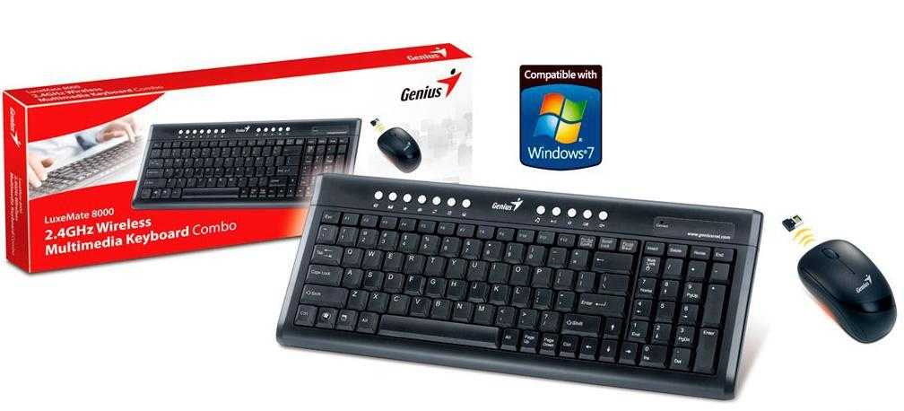 Комплект клавиатура и мышь genius slimstar 8000me black — купить, цена и характеристики, отзывы