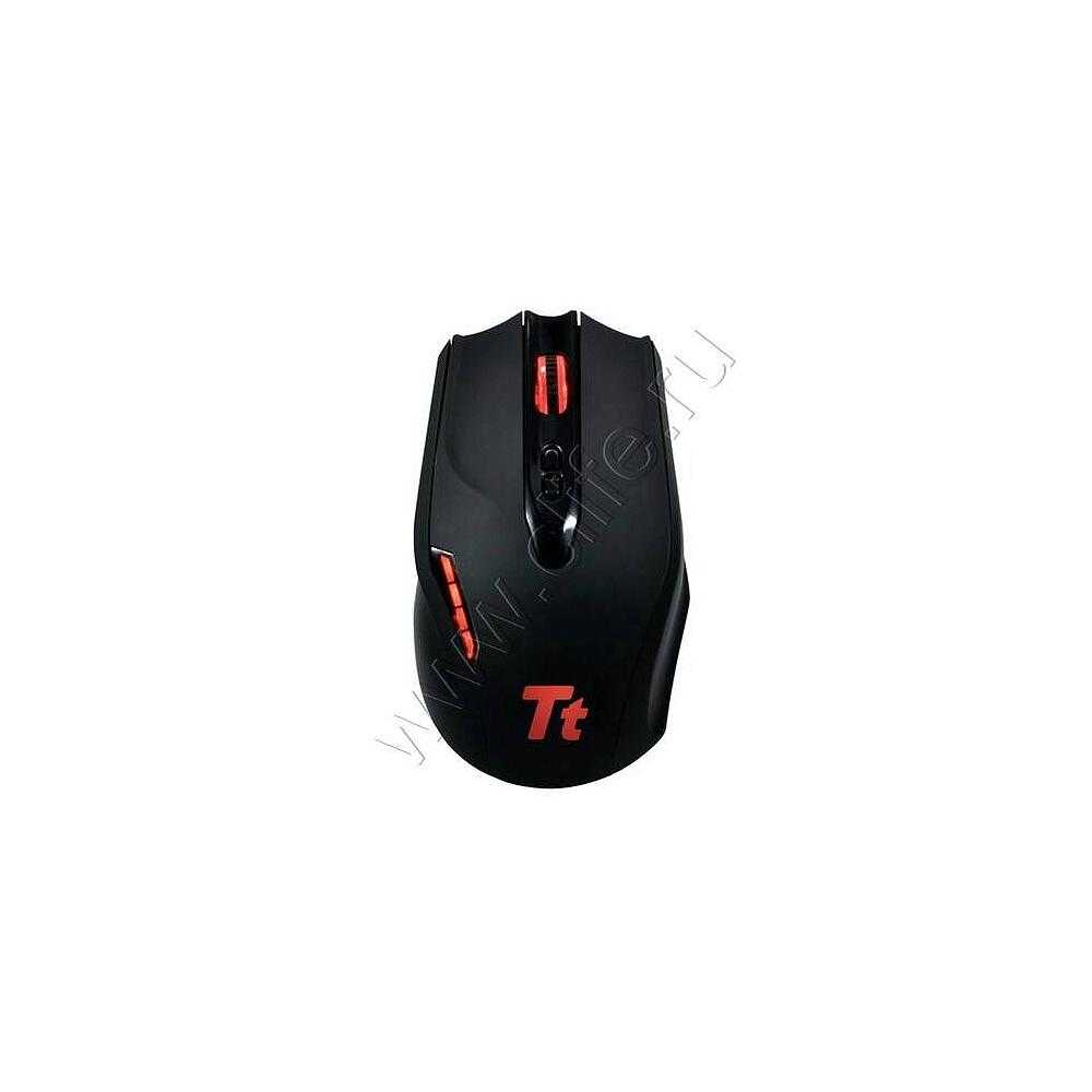 Tt esports by thermaltake gaming mouse black element cyclone black usb