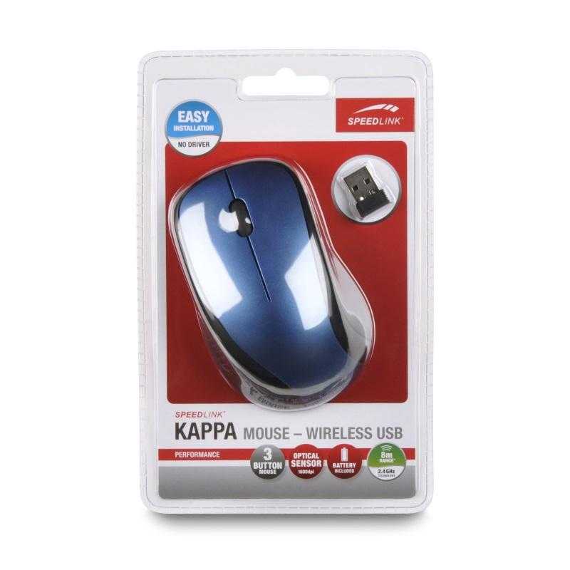 Speedlink kappa mouse sl-6113-be blue usb
