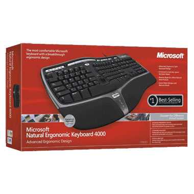 Microsoft natural ergonomic keyboard 4000 black usb купить - санкт-петербург по акционной цене , отзывы и обзоры.