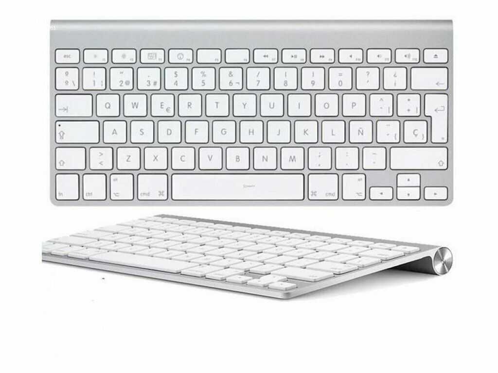 Apple wireless keyboard mc184rs/b white bluetooth (белый) - купить , скидки, цена, отзывы, обзор, характеристики - комплекты клавиатур и мышей