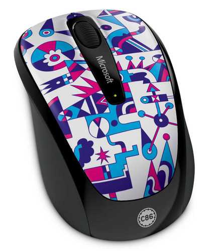 Microsoft wireless mobile mouse 3500 artist edition koivo black-orange usb - купить , скидки, цена, отзывы, обзор, характеристики - мыши