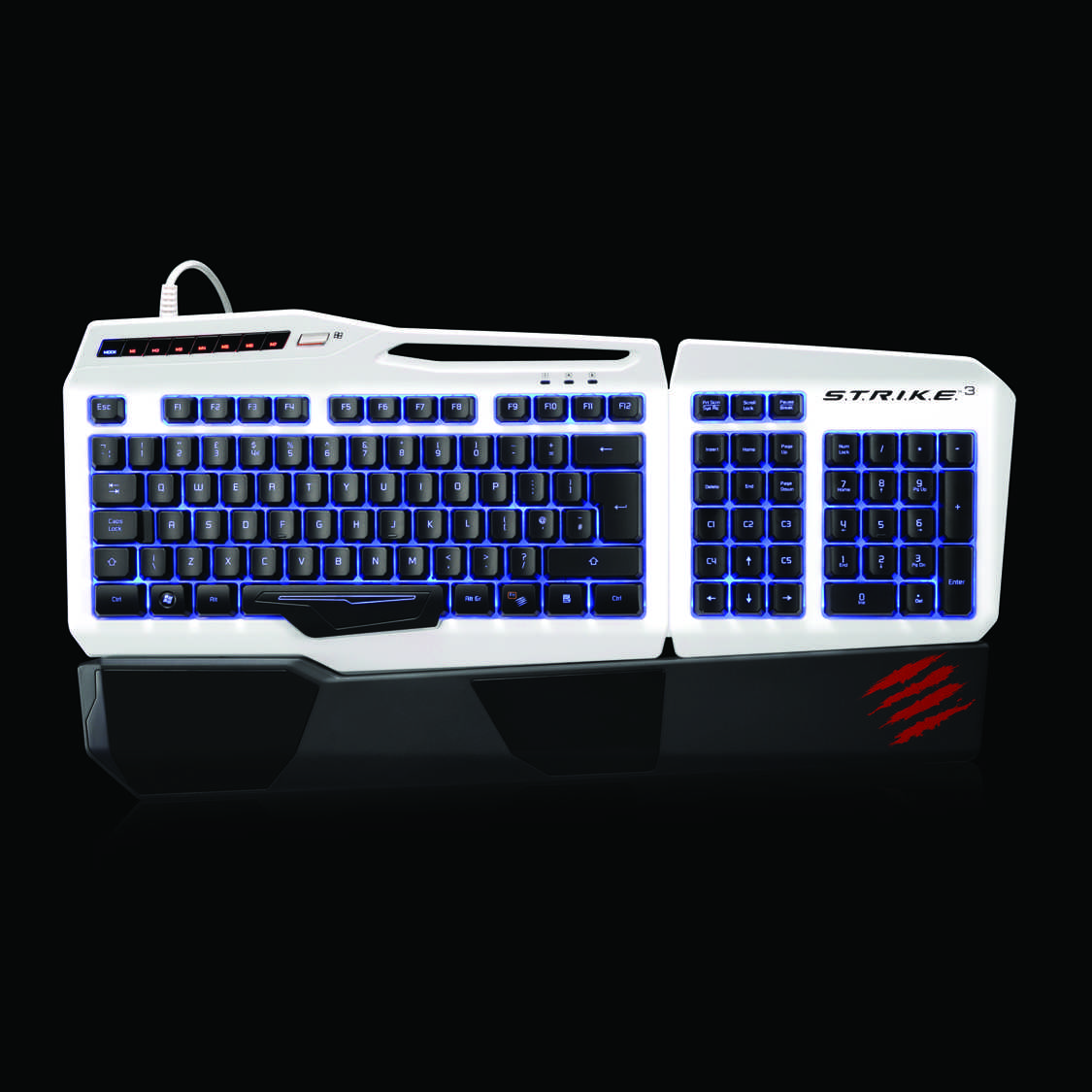 Mad catz s.t.r.i.k.e. 3 gaming keyboard white usb купить по акционной цене , отзывы и обзоры.