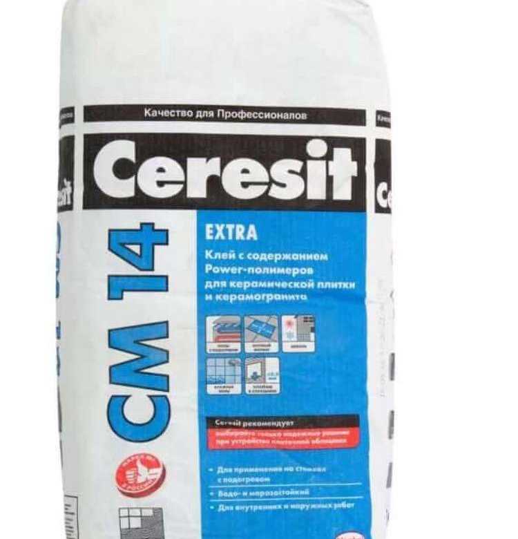 Плиточный клей церезит см 14 (ceresit): технические характеристики, расход на м2