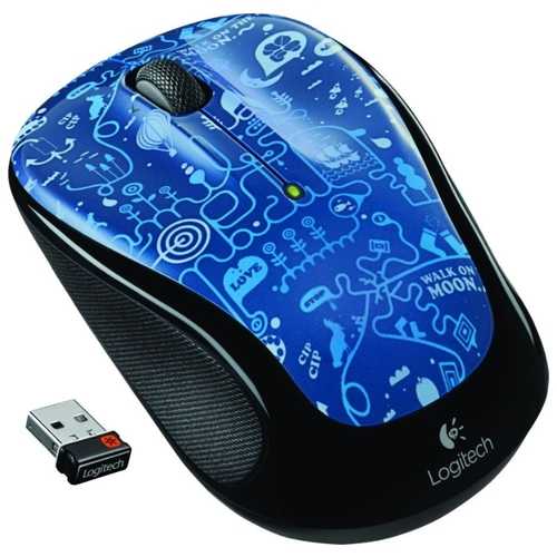 Компьютерная мышь logitech wireless mouse m525 green-black