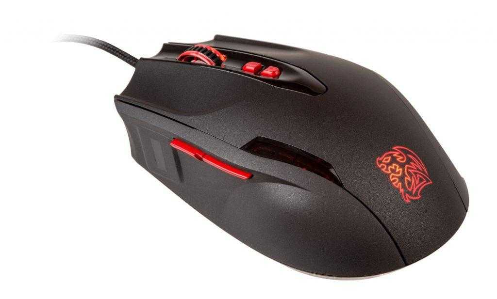 Tt esports by thermaltake gaming mouse black element usb