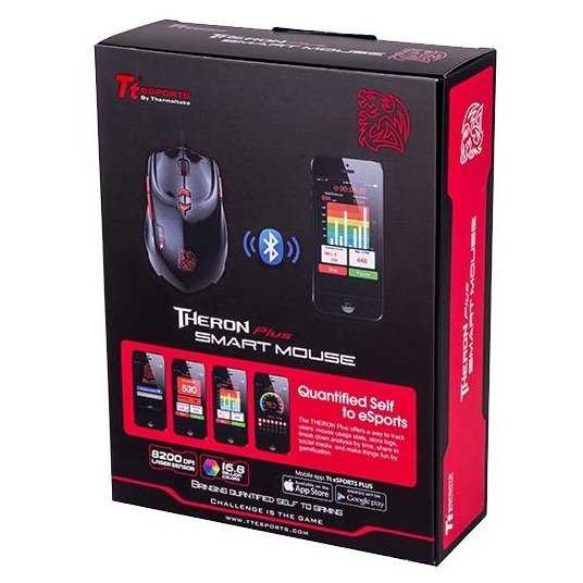 Tt esports by thermaltake gaming mouse mo-blk002dta black usb