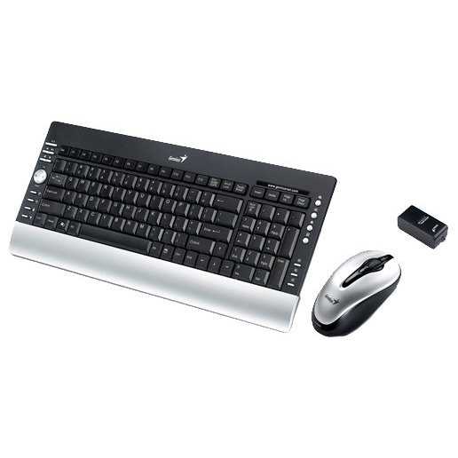 Комплект клавиатура и мышь genius slimstar 8000me black