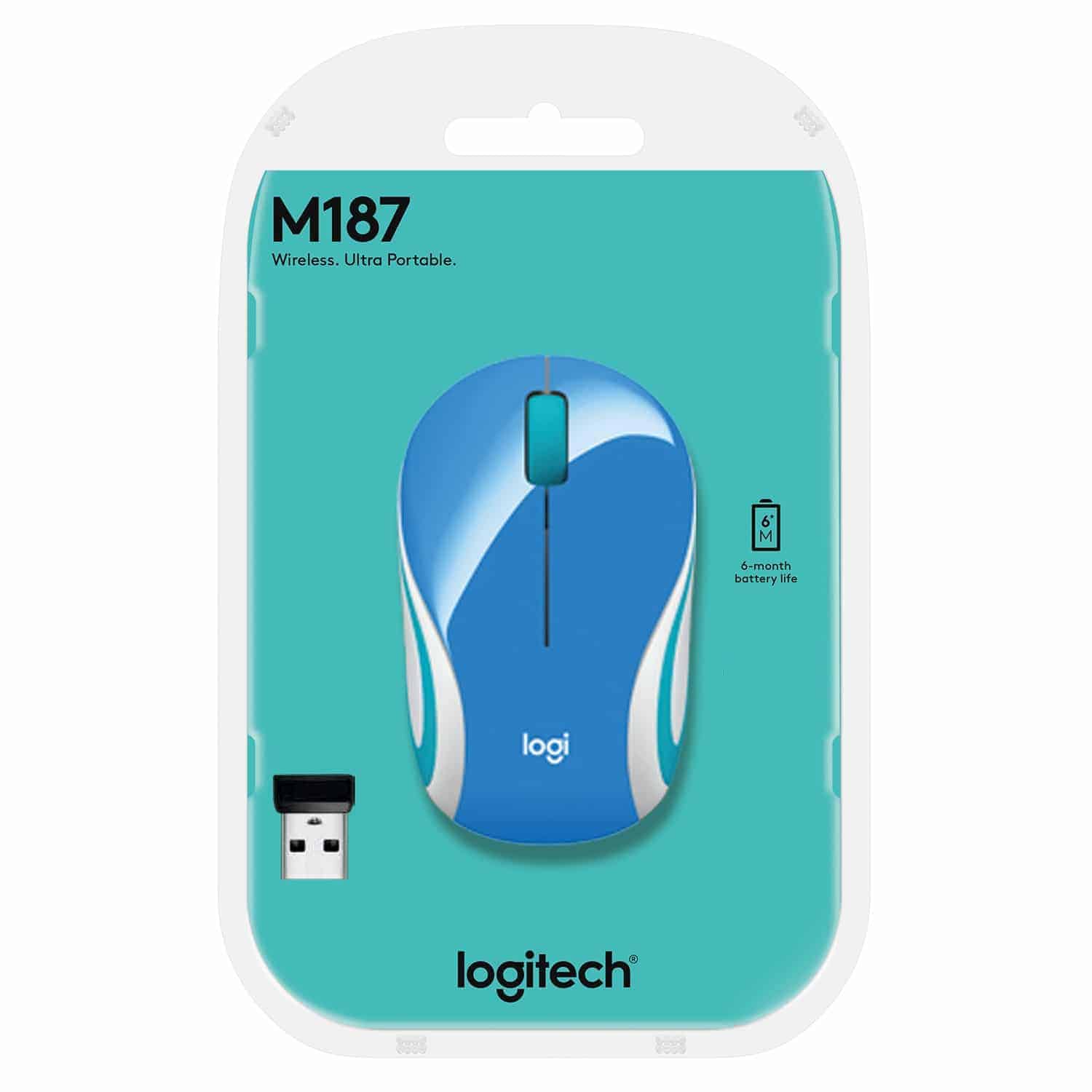 Компьютерная мышь logitech wireless mini mouse m187 blue-orange - купить | цены | обзоры и тесты | отзывы | параметры и характеристики | инструкция