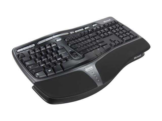Microsoft natural ergonomic keyboard 4000 black usb в городе санкт-петербург