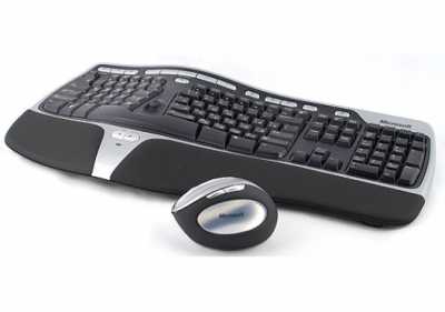 Microsoft natural wireless ergonomic desktop 7000 usb (черный-серый) - купить  в санкт-петербург, скидки, цена, отзывы, обзор, характеристики - комплекты клавиатур и мышей