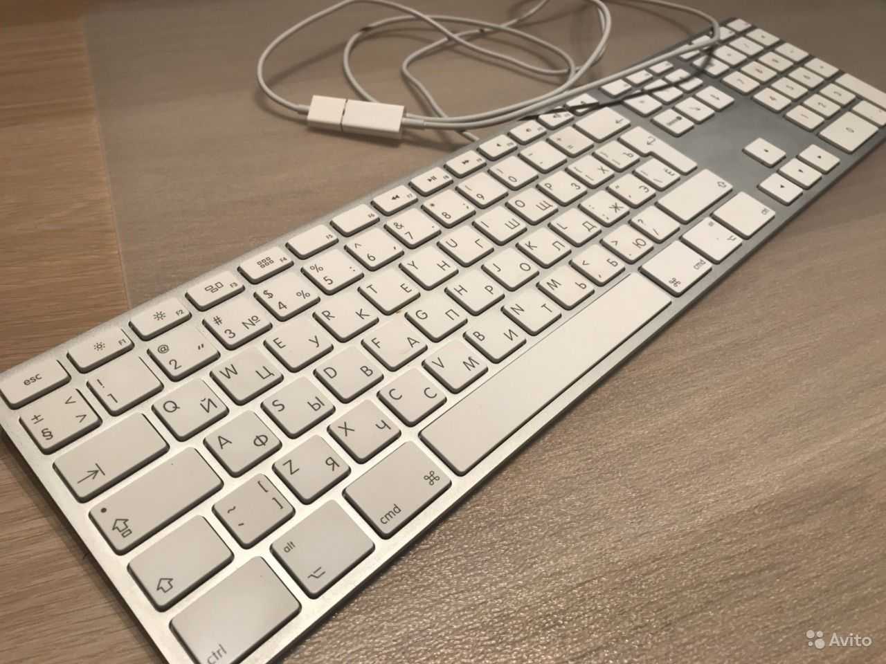 Apple mb110rs/b wired keyboard white usb (белый) - купить , скидки, цена, отзывы, обзор, характеристики - клавиатуры
