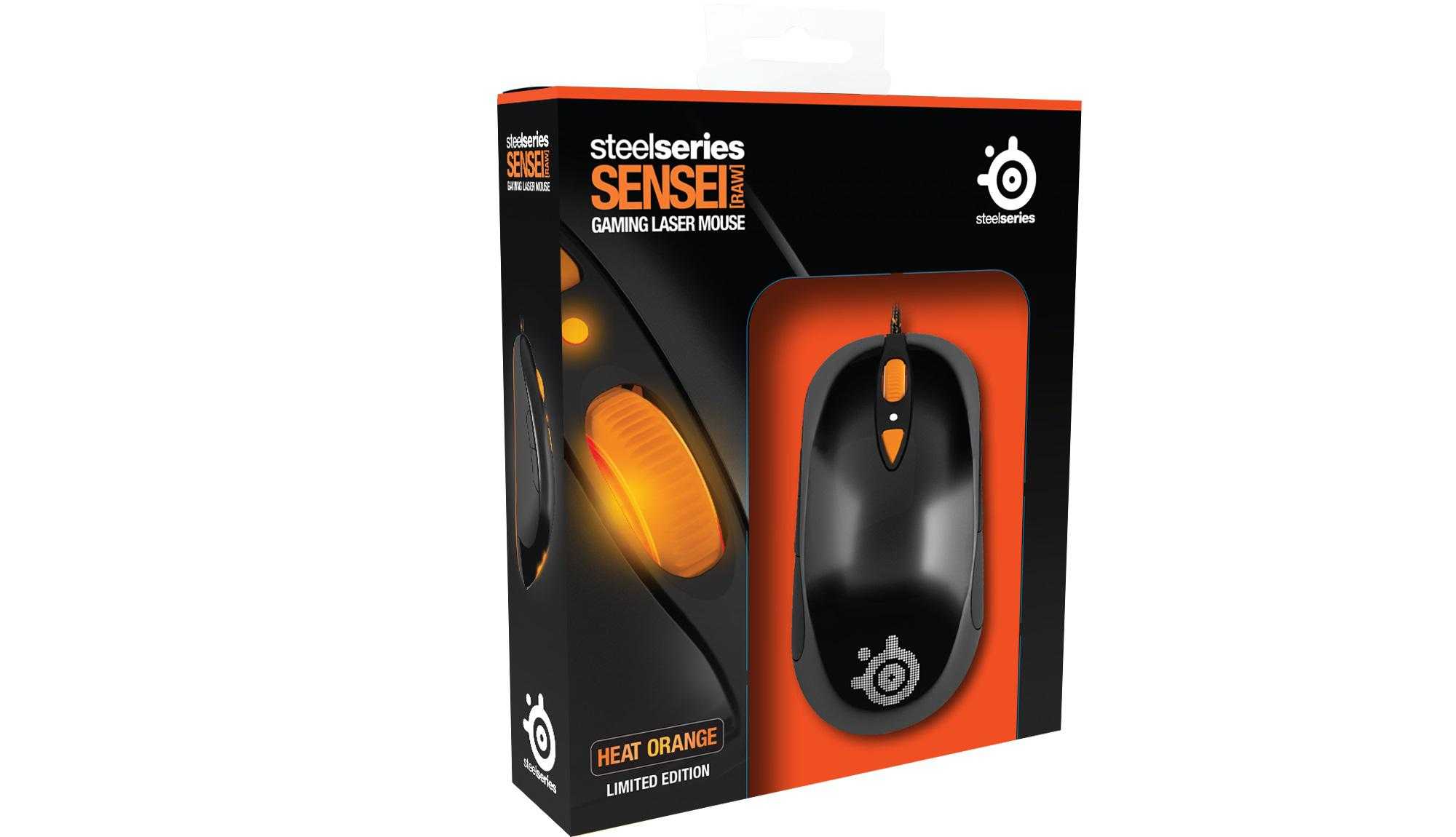 Игровая мышь steelseries sensei raw heat orange (62163) (черный/оранжевый) купить за 3990 руб в самаре, отзывы, видео обзоры и характеристики