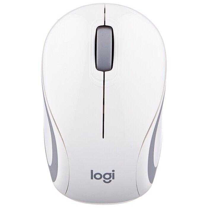 Logitech wireless mini mouse m187 black-white usb
