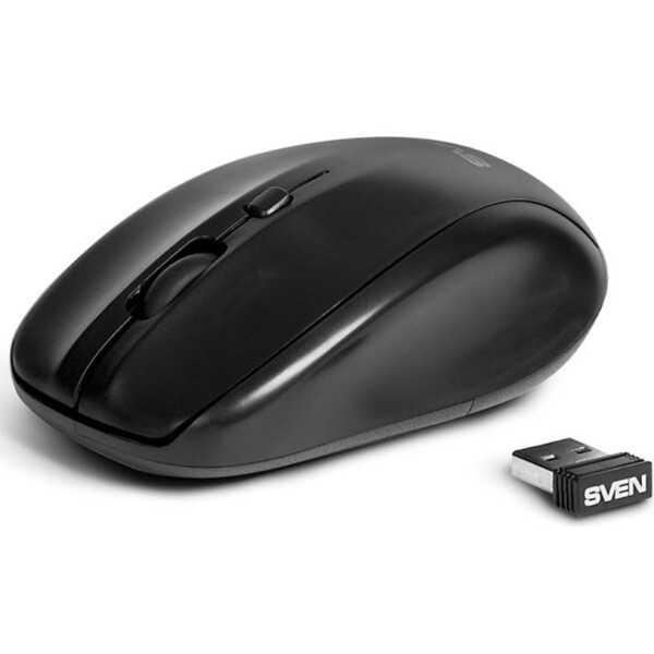Беспроводная мышь sven wireless optical mouse rx-305 black usb 2.0