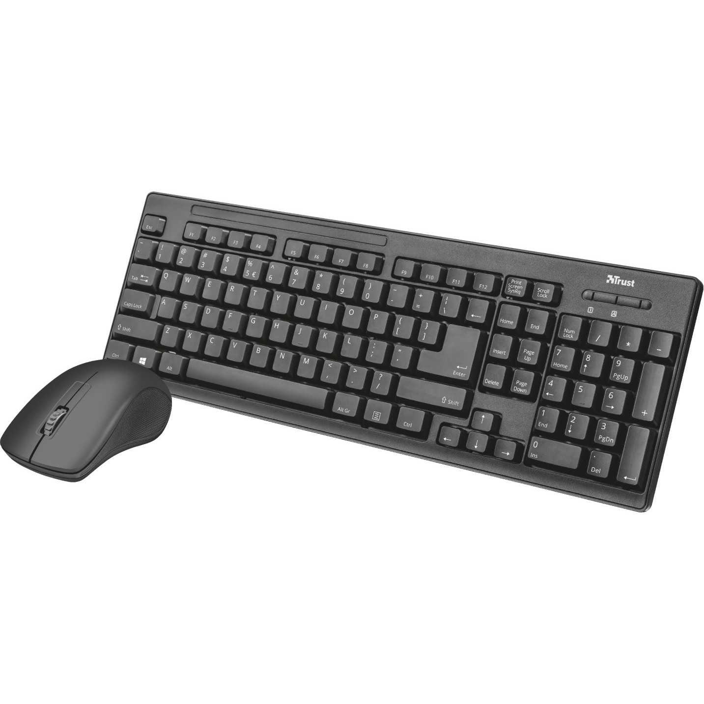 Trust skid wireless keyboard & touchpad black usb - купить , скидки, цена, отзывы, обзор, характеристики - клавиатуры