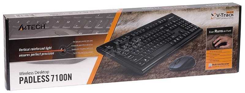 Комплект клавиатура+мышь a4tech 7100n usb купить за 1390 руб в новосибирске, отзывы, видео обзоры и характеристики