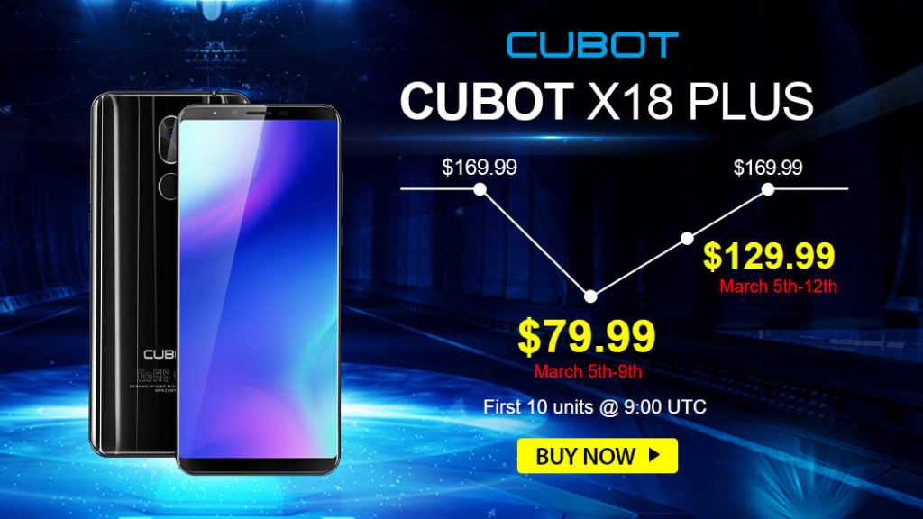 Обзор cubot x18 — недорогого китайского смартфона с экраном 18: 9